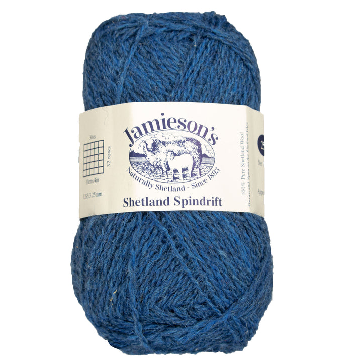 Jamieson's of Shetland Spindrift Yarn - 168 Clyde Blue - Zoom Image