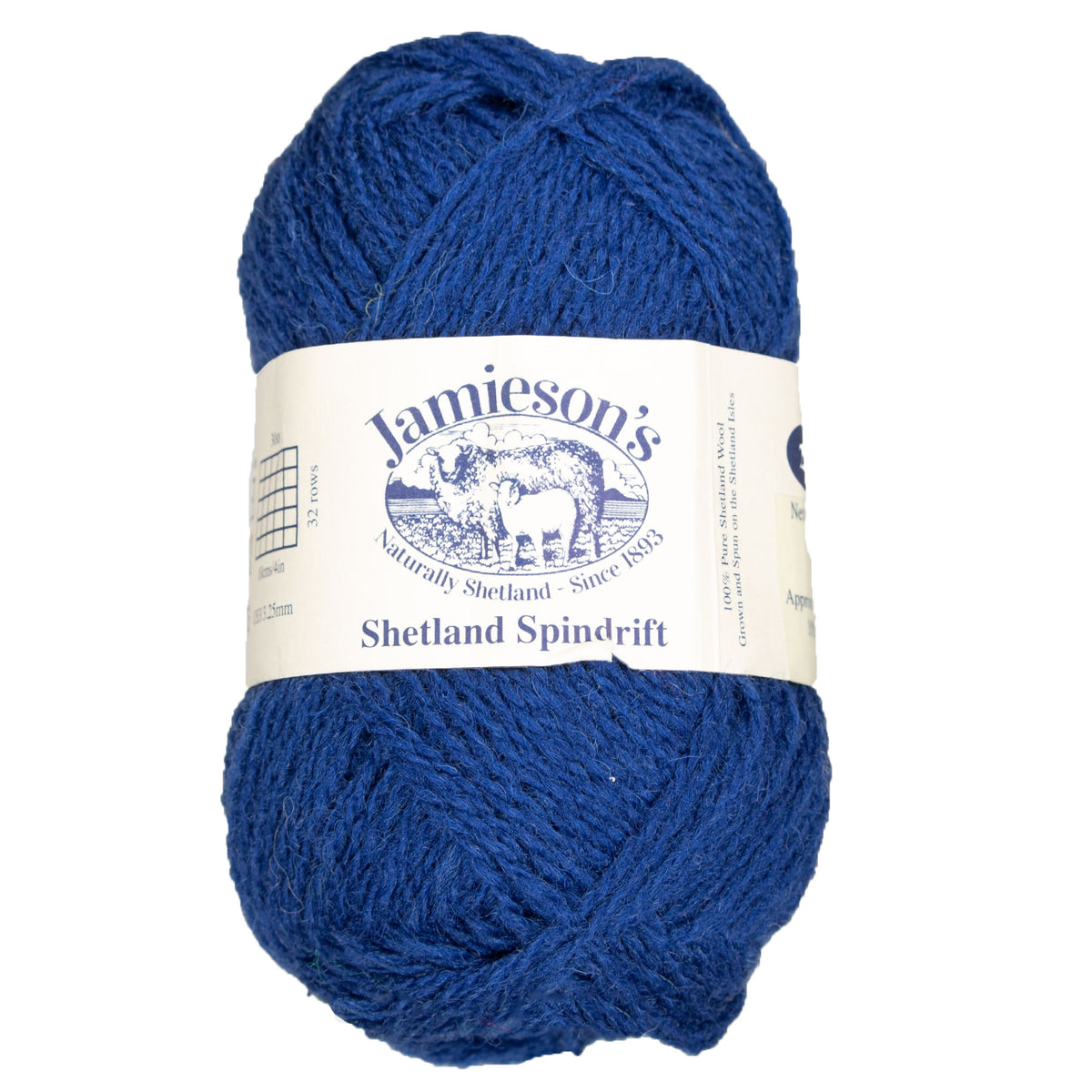 Jamieson's of Shetland Spindrift Yarn - 684 Cobalt - Zoom Image
