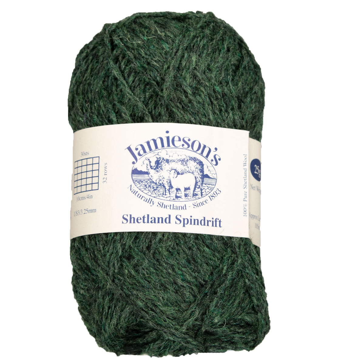 Jamieson's of Shetland Spindrift Yarn - 336 Conifer - Zoom Image
