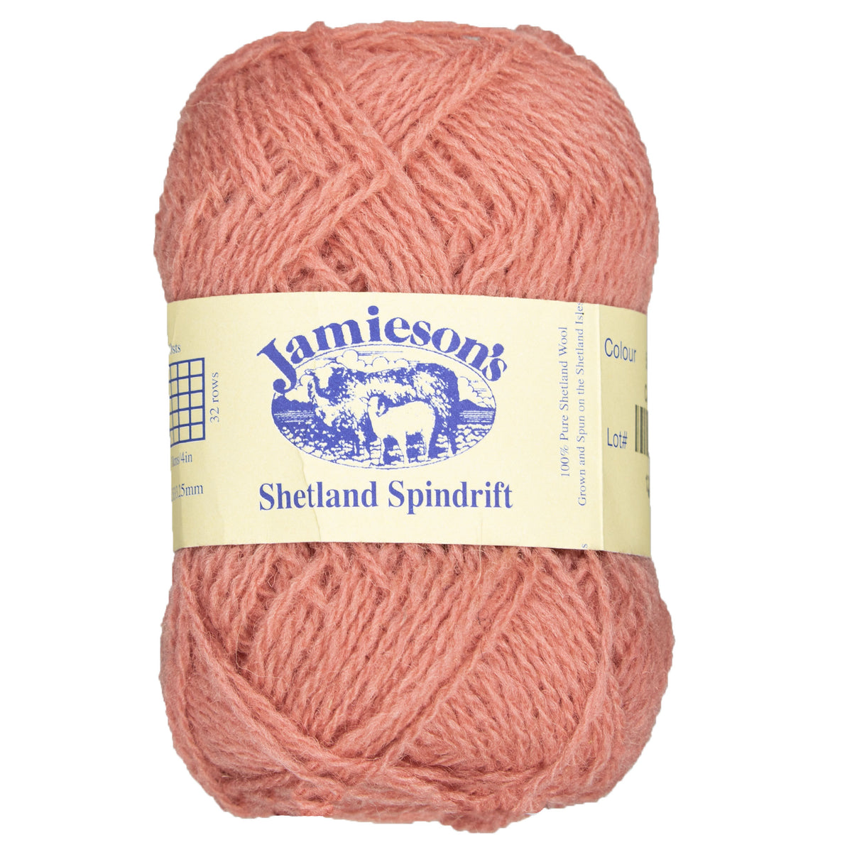 Jamieson's of Shetland Spindrift Yarn - 540 Coral - Zoom Image
