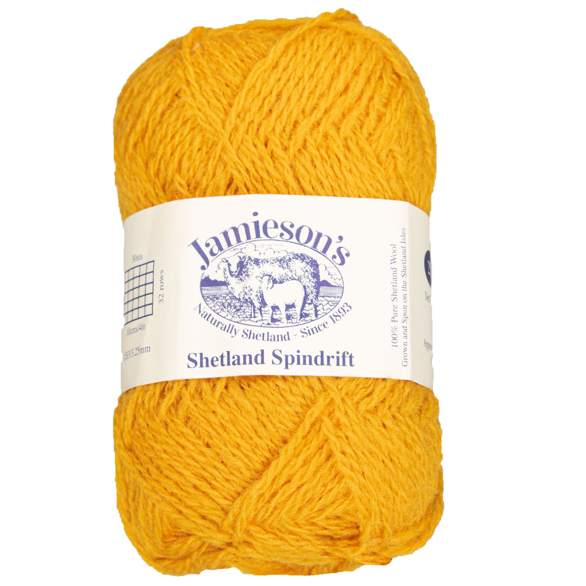 Jamieson's of Shetland Spindrift Yarn - 410 Cornfield - Zoom Image
