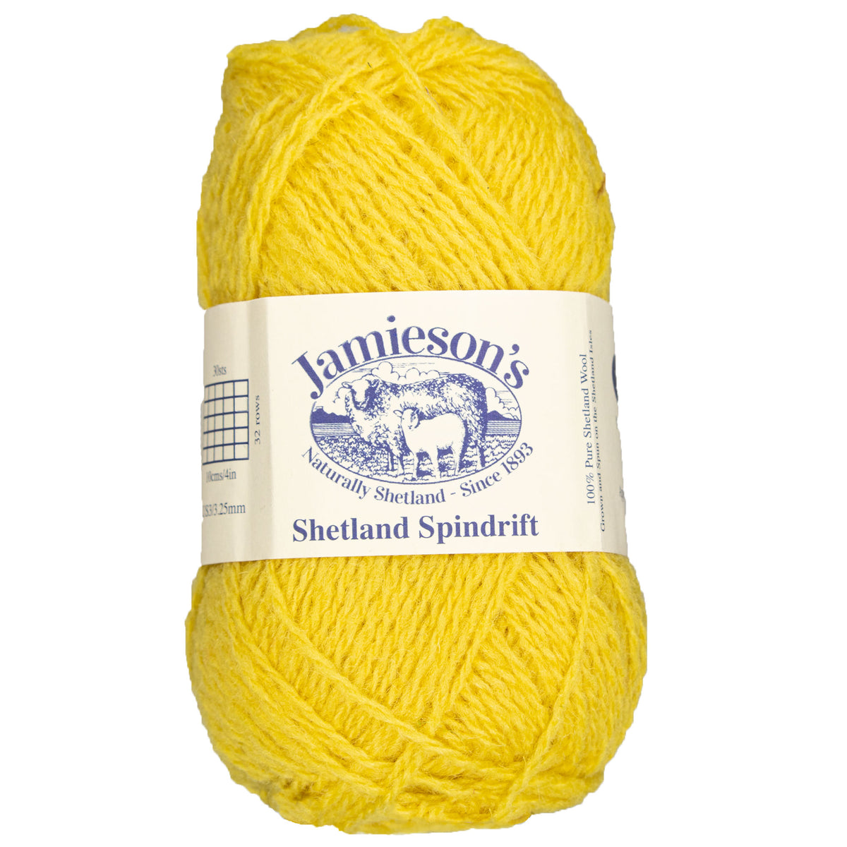 Jamieson's of Shetland Spindrift Yarn - 390 Daffodil - Zoom Image
