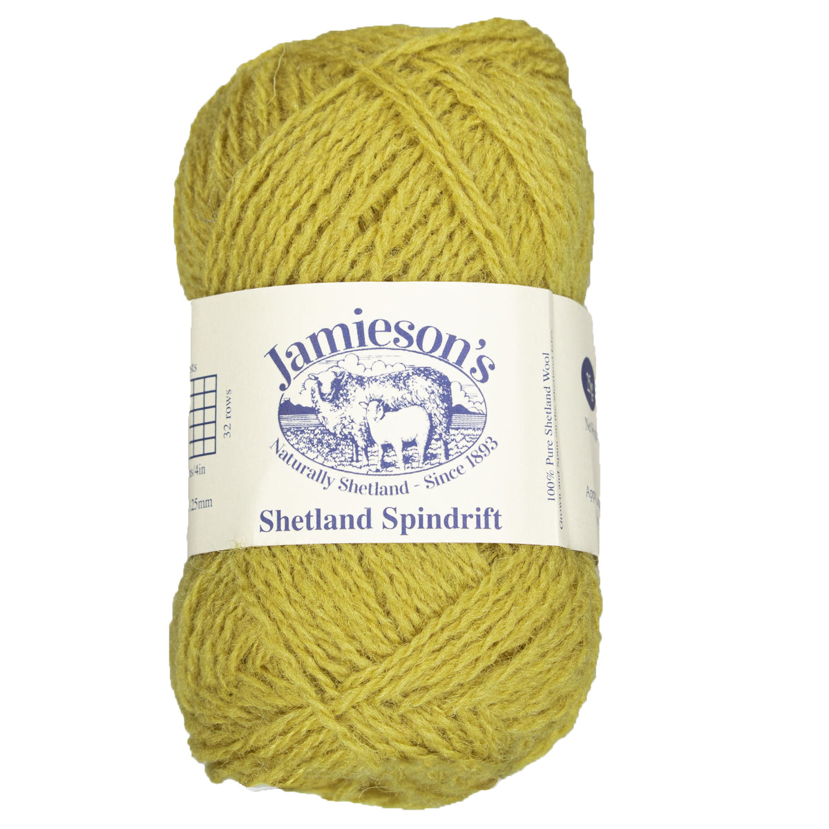 Jamieson's of Shetland Spindrift Yarn - 289 Gold - Zoom Image
