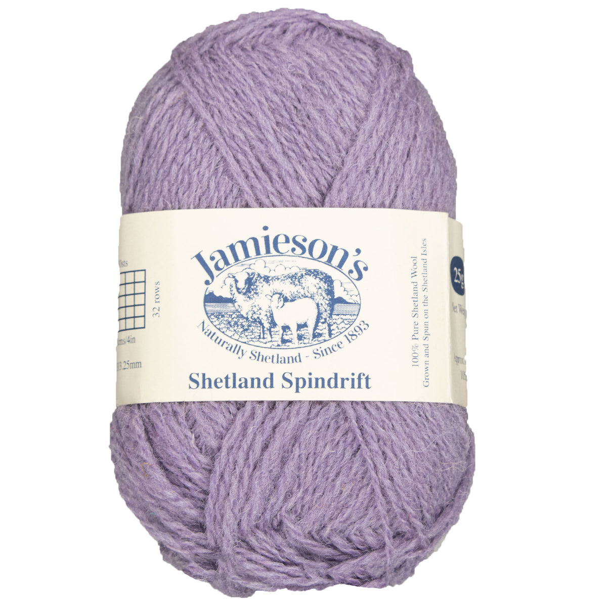 Jamieson's of Shetland Spindrift Yarn - 617 Lavender - Zoom Image
