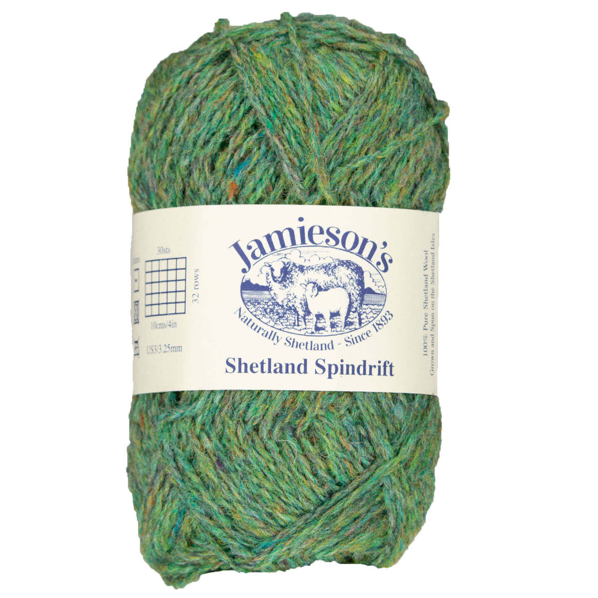 Jamieson's of Shetland Spindrift Yarn - 286 Moorgrass - Zoom Image
