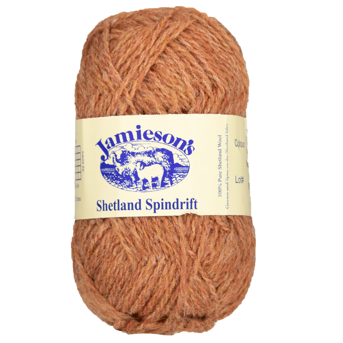 Jamieson's of Shetland Spindrift Yarn - 1200 Nutmeg - Zoom Image

