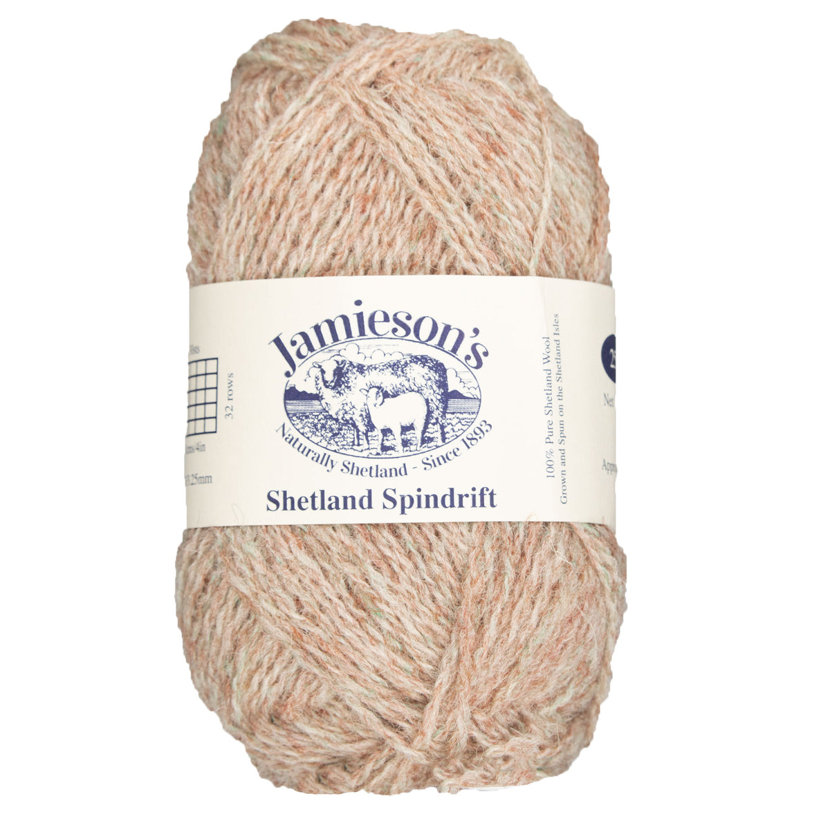 Jamieson's of Shetland Spindrift Yarn - 290 Oyster - Zoom Image
