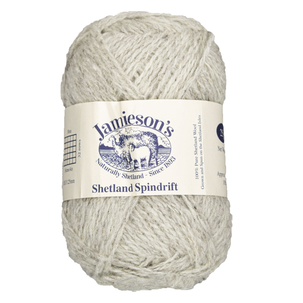 Jamieson's of Shetland Spindrift Yarn - 127 Pebble - Zoom Image
