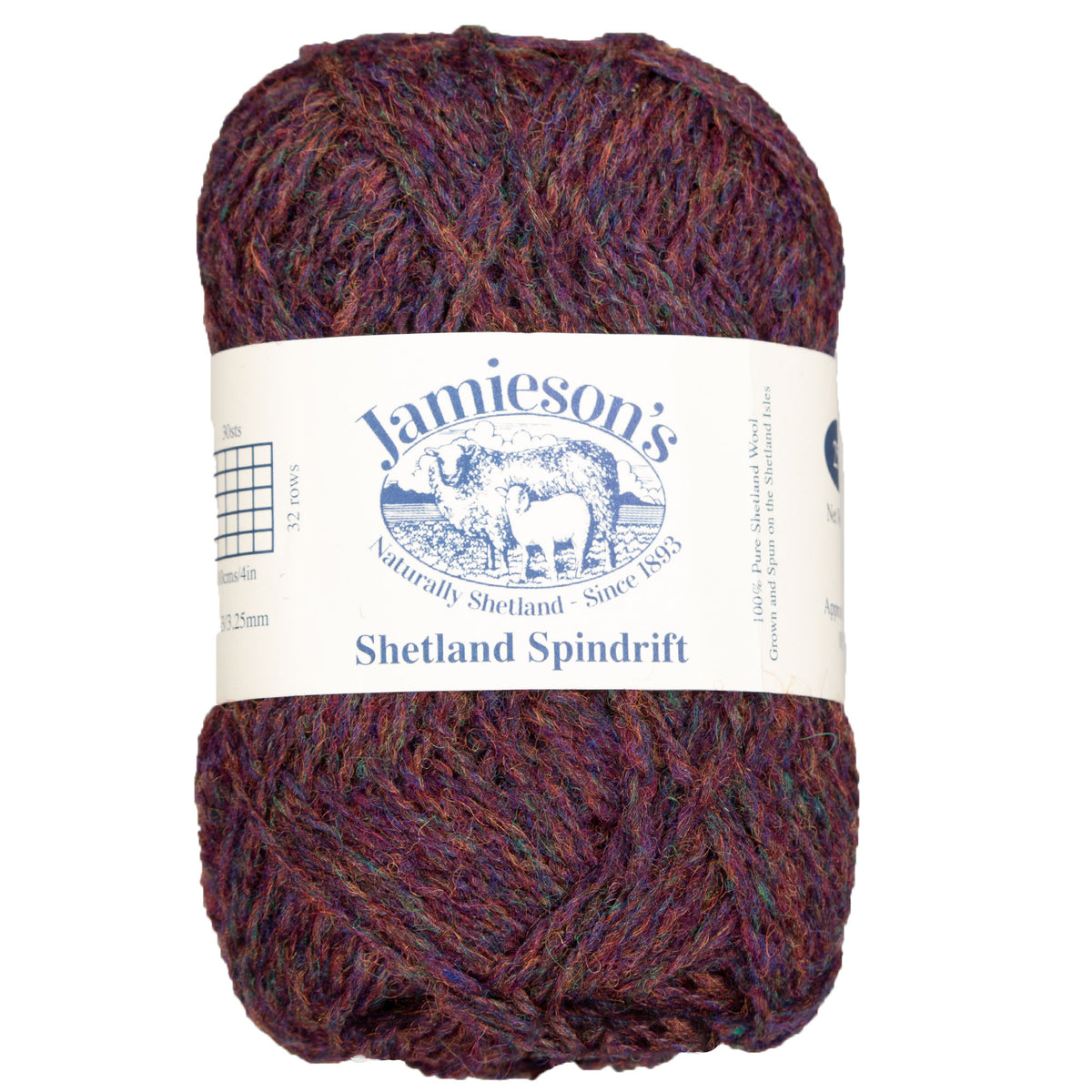 Jamieson's of Shetland Spindrift Yarn - 239 Purple Heather - Zoom Image