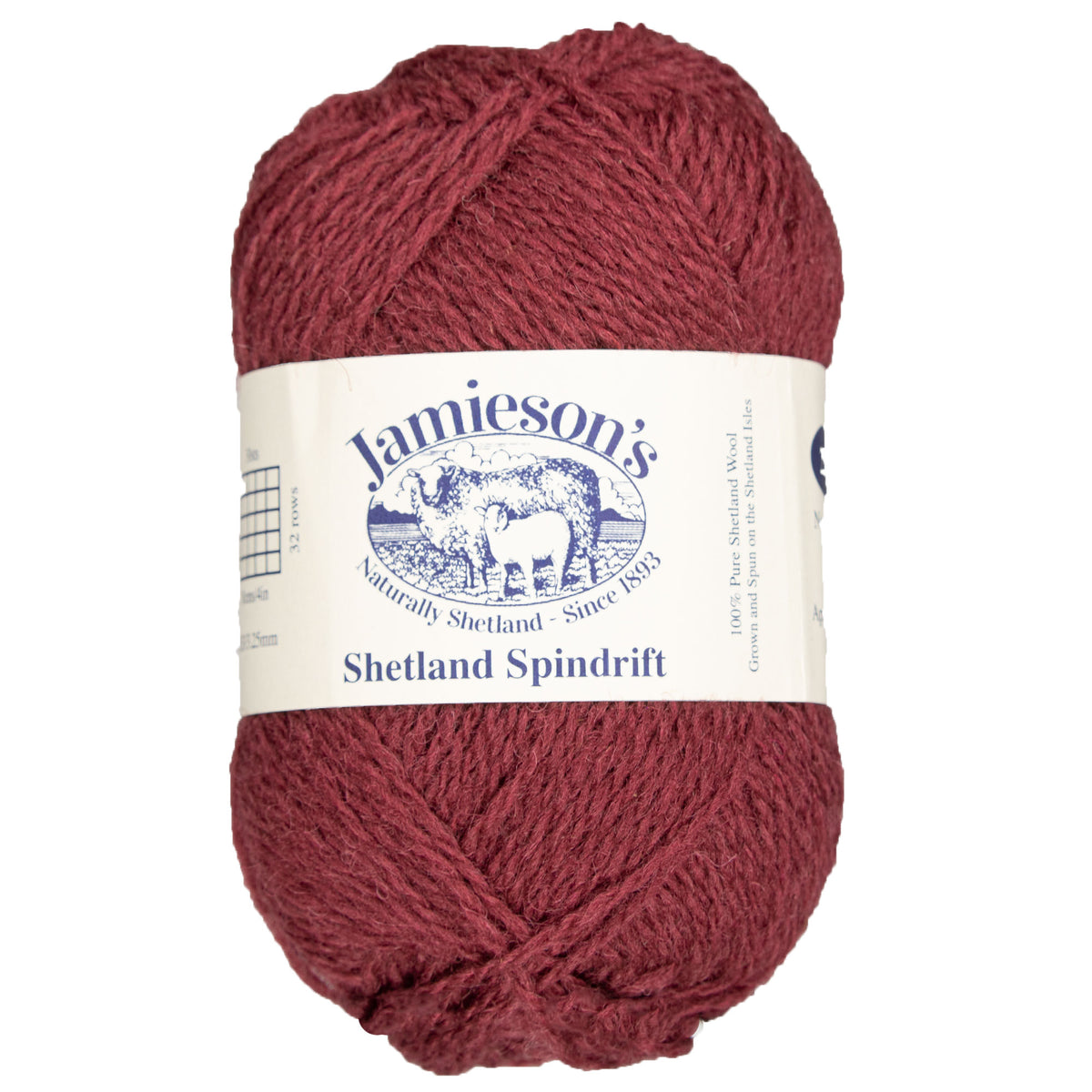 Jamieson's of Shetland Spindrift Yarn - 572 Redcurrant - Zoom Image
