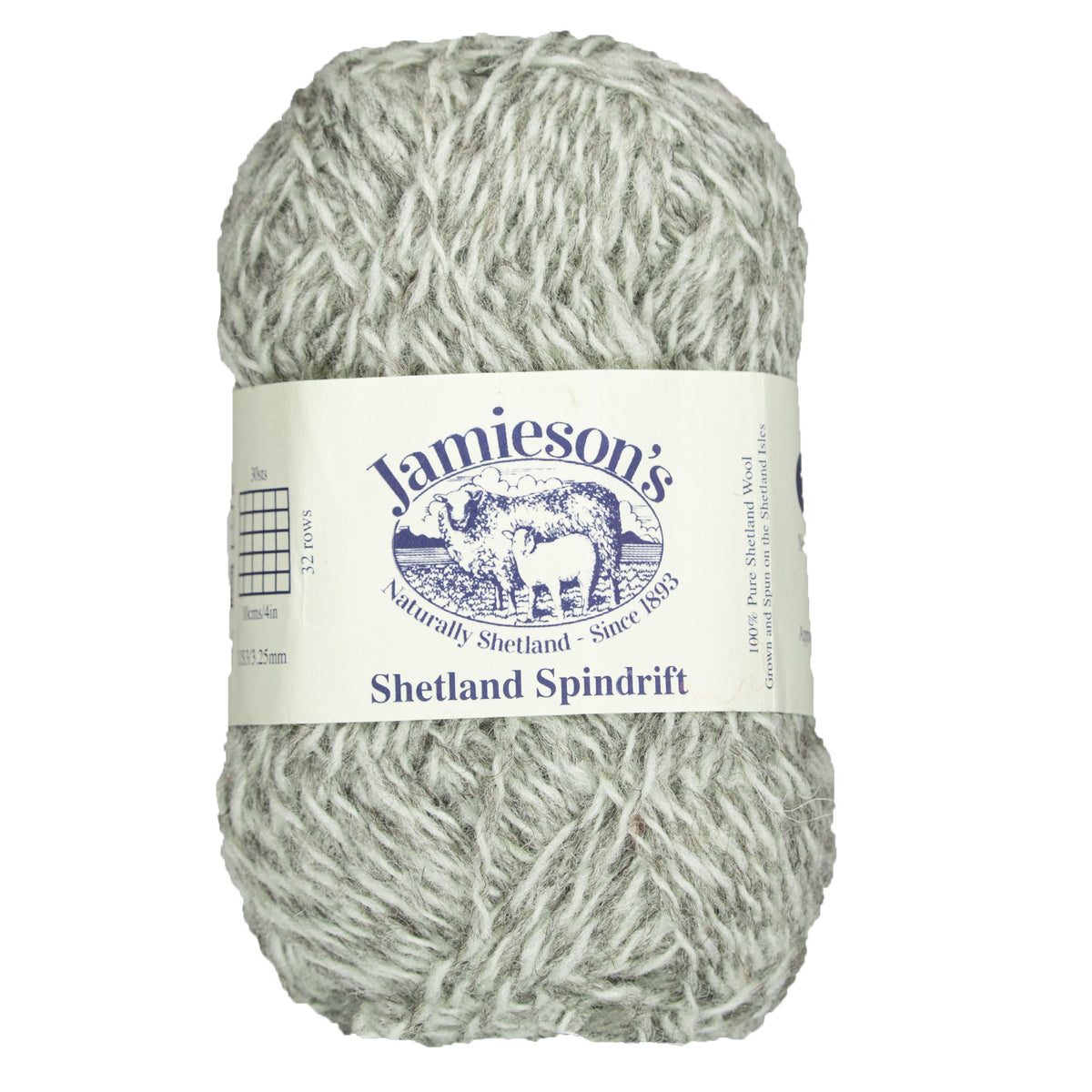 Jamieson's of Shetland Spindrift Yarn - 113 Sholmit/White - Zoom Image
