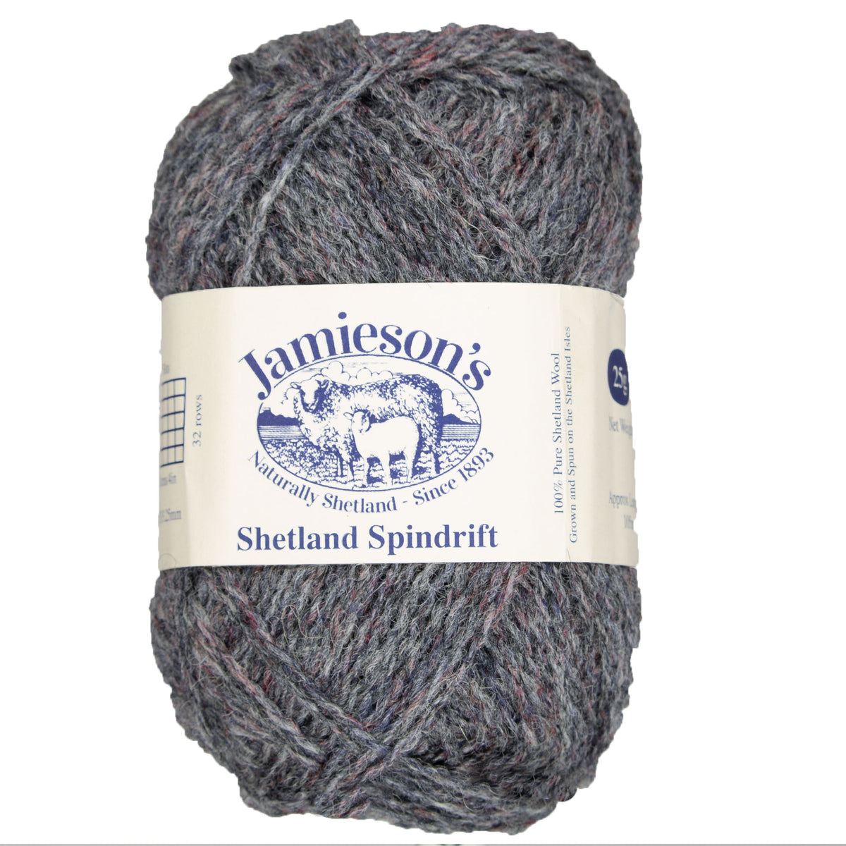 Jamieson's of Shetland Spindrift Yarn - 125 Slate - Zoom Image
