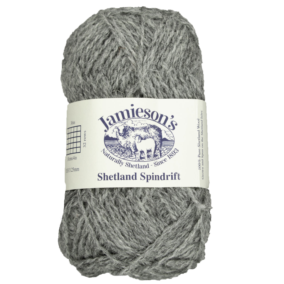 Jamieson's of Shetland Spindrift Yarn - 320 Steel - Zoom Image