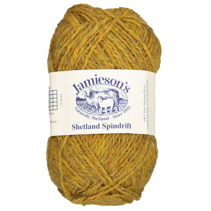 Jamieson's of Shetland Spindrift Yarn - 230 Yellow Ochre - Zoom Image