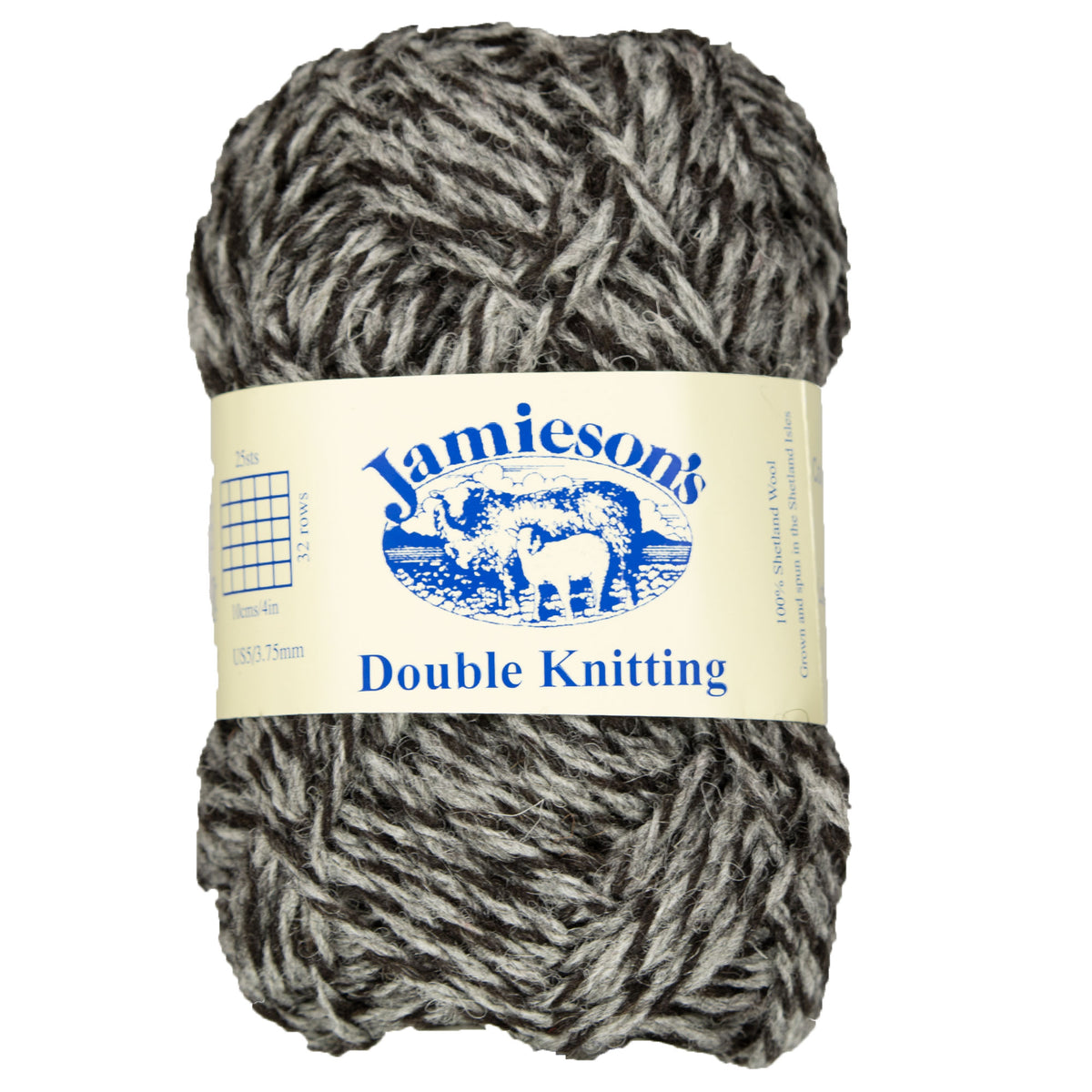 Jamieson's of Shetland Double Knitting Yarn - 110 Black/Sholmit - Zoom Image
