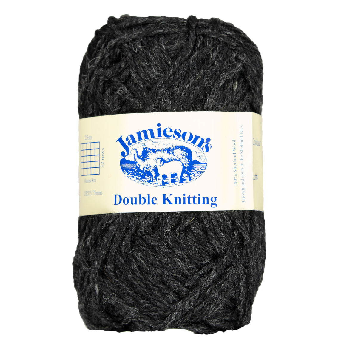 Jamieson's of Shetland Double Knitting Yarn - 126 Charcoal - Zoom Image
