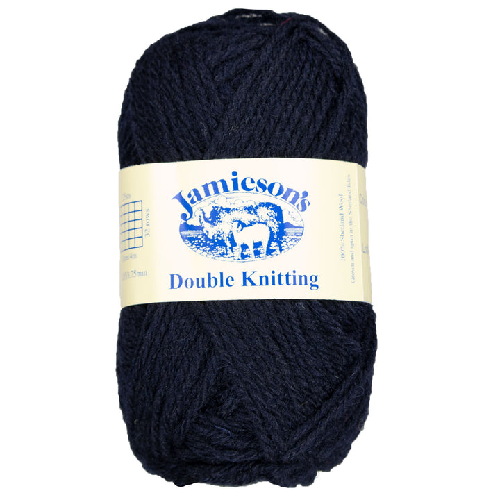 Jamieson's of Shetland Double Knitting Yarn - 730 Dark Navy - Zoom Image