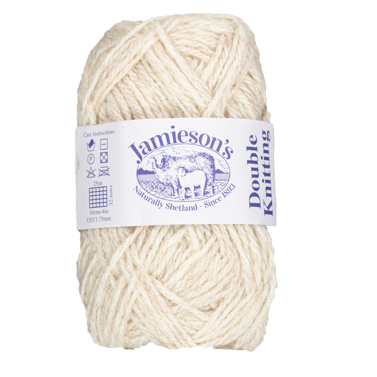Jamieson's of Shetland Double Knitting Yarn - 343 Ivory - Zoom Image
