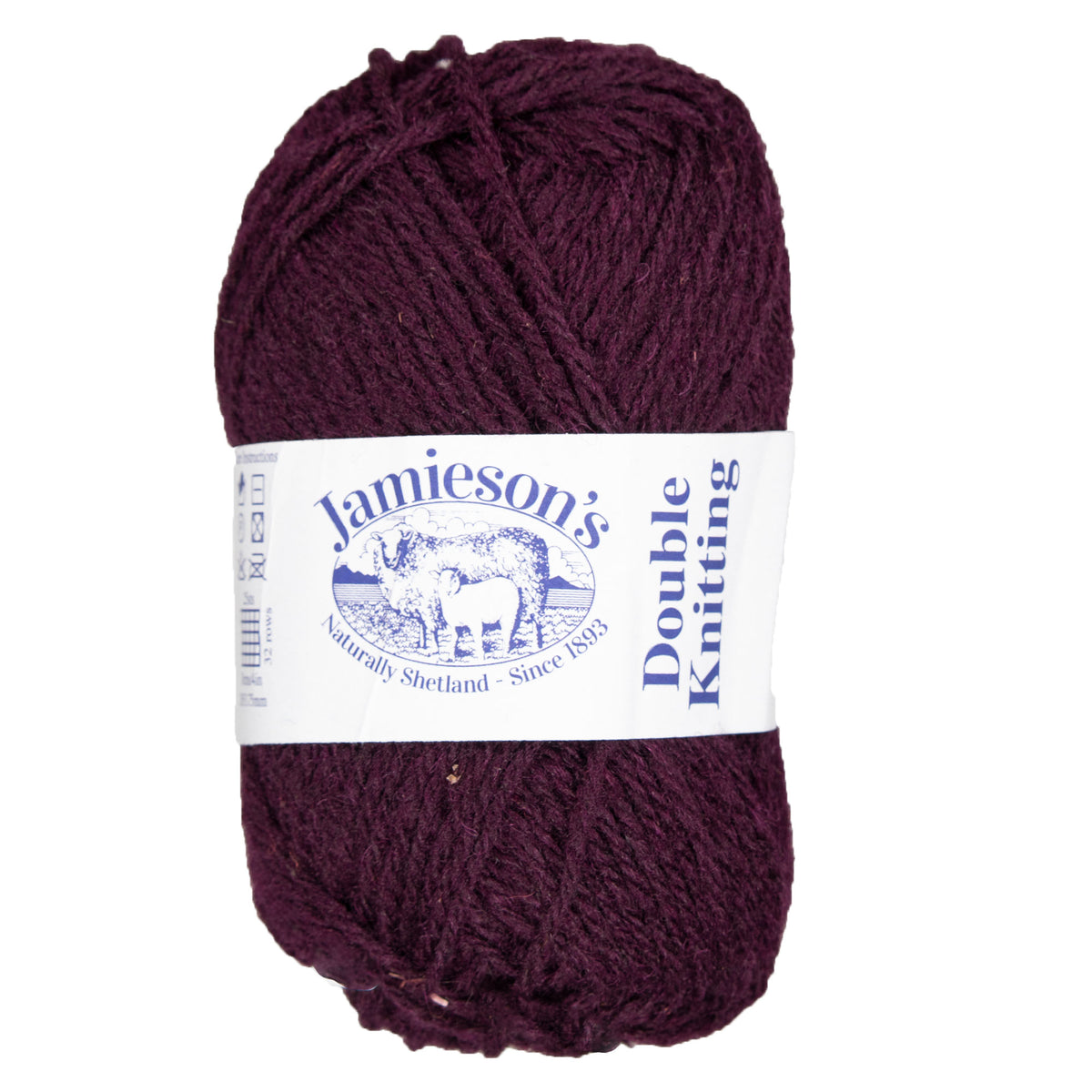 Jamieson's of Shetland Double Knitting Yarn - 293 Port Wine - Zoom Image
