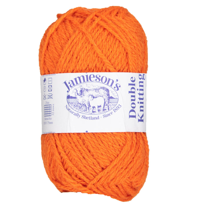 Jamieson's of Shetland Double Knitting Yarn - 470 Pumpkin - Zoom Image