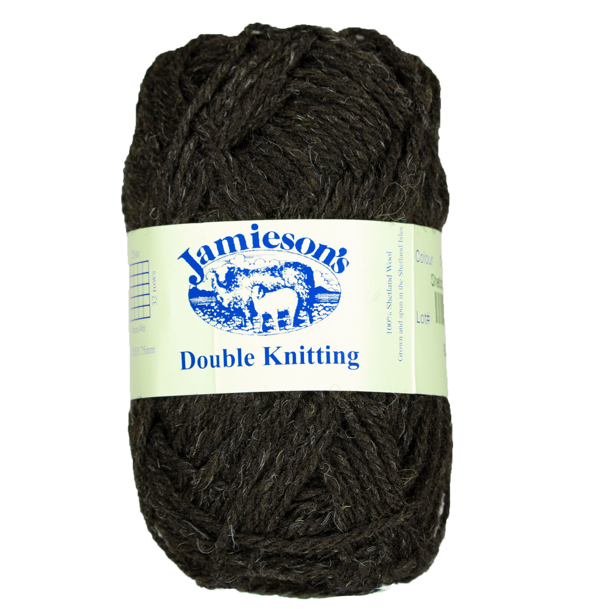 Jamieson's of Shetland Double Knitting Yarn - 101 Shetland Black - Zoom Image