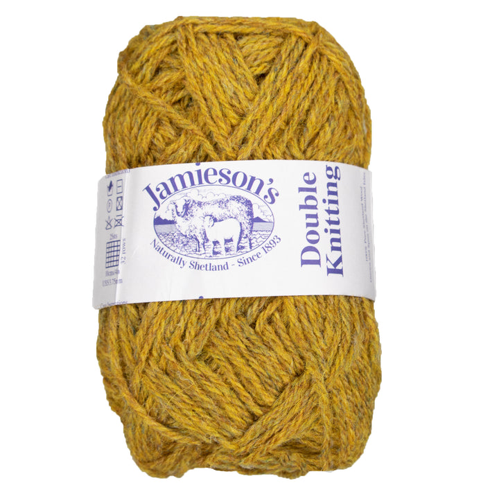 Jamieson's of Shetland Double Knitting Yarn - 230 Yellow Ochre - Zoom Image
