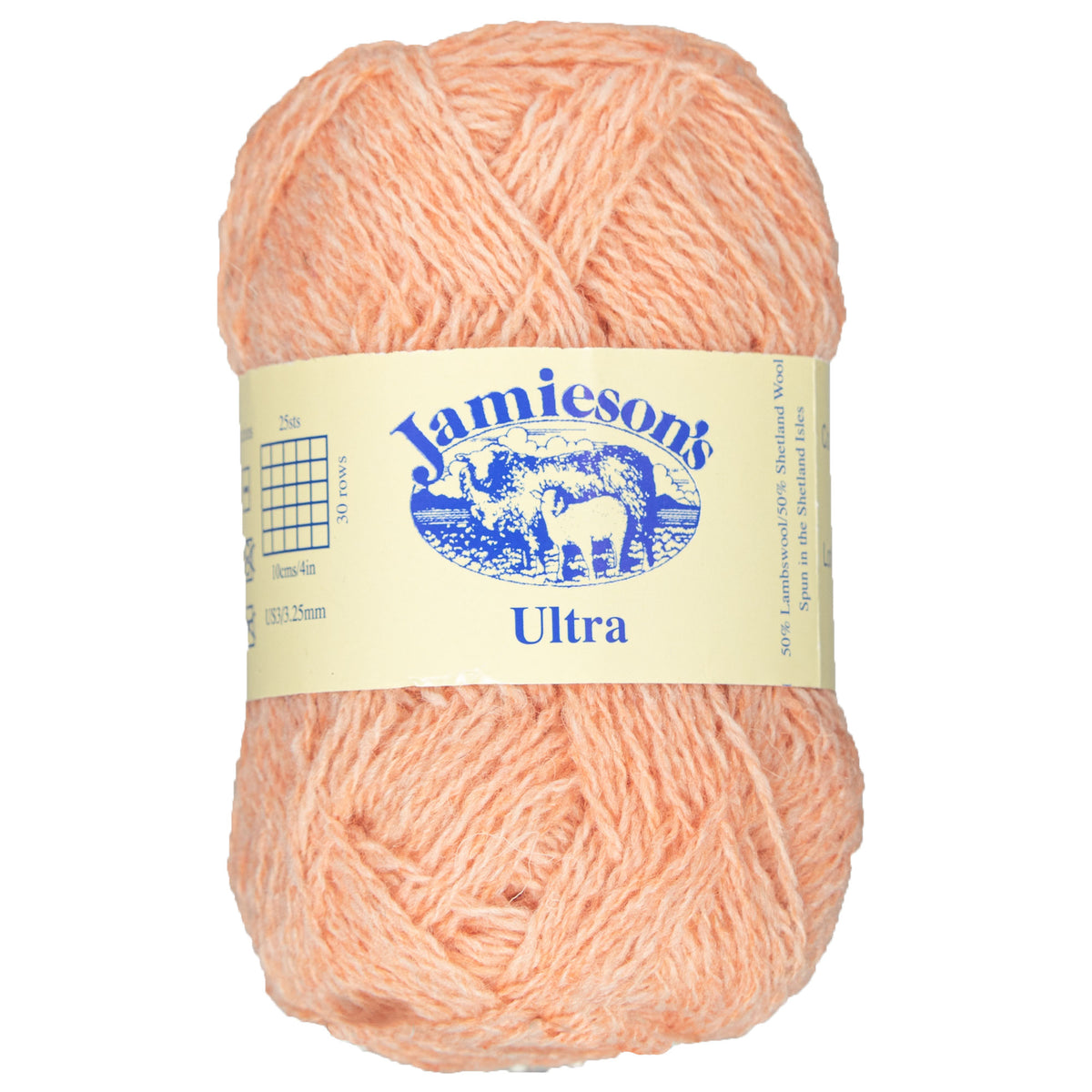 Jamieson's of Shetland Ultra Lace Weight Yarn - 442 Peach Melba - Zoom Image
