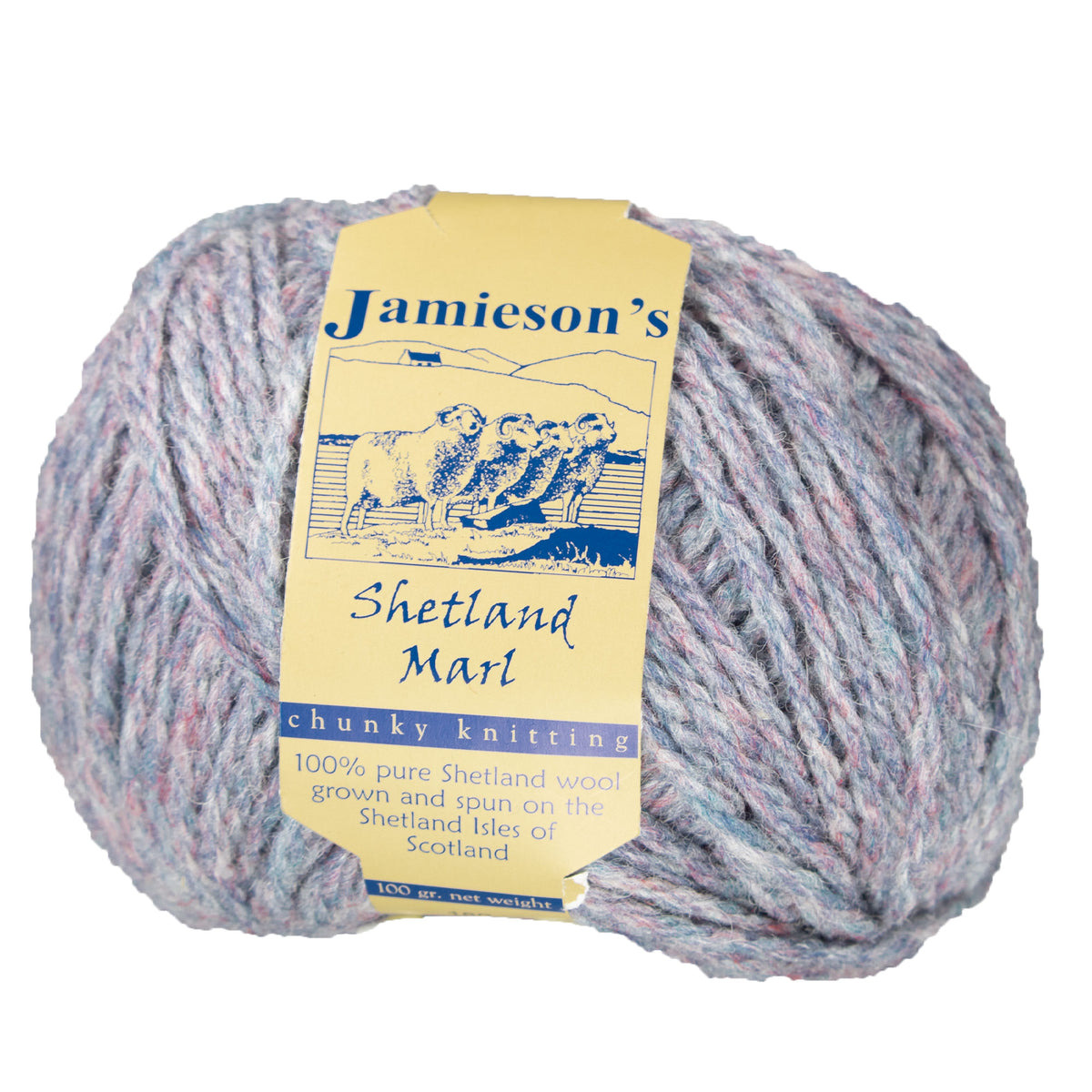 Jamieson's of Shetland Marl Chunky Yarn - 180 Mist - Zoom Image
