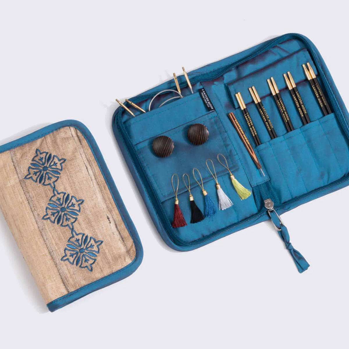Lantern Moon Ebony Interchangeable Needle Sets - Charm - 5 Inch Tips US 2.5-8 - Zoom Image
