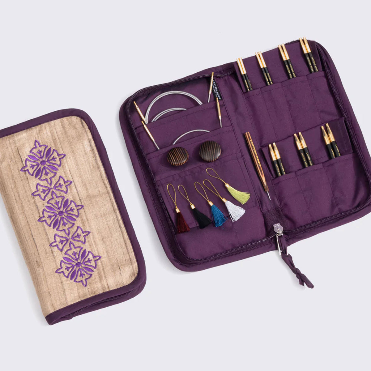 Lantern Moon Ebony Interchangeable Needle Sets - Bliss - 4 Inch Tips US 2.5-10 - Zoom Image

