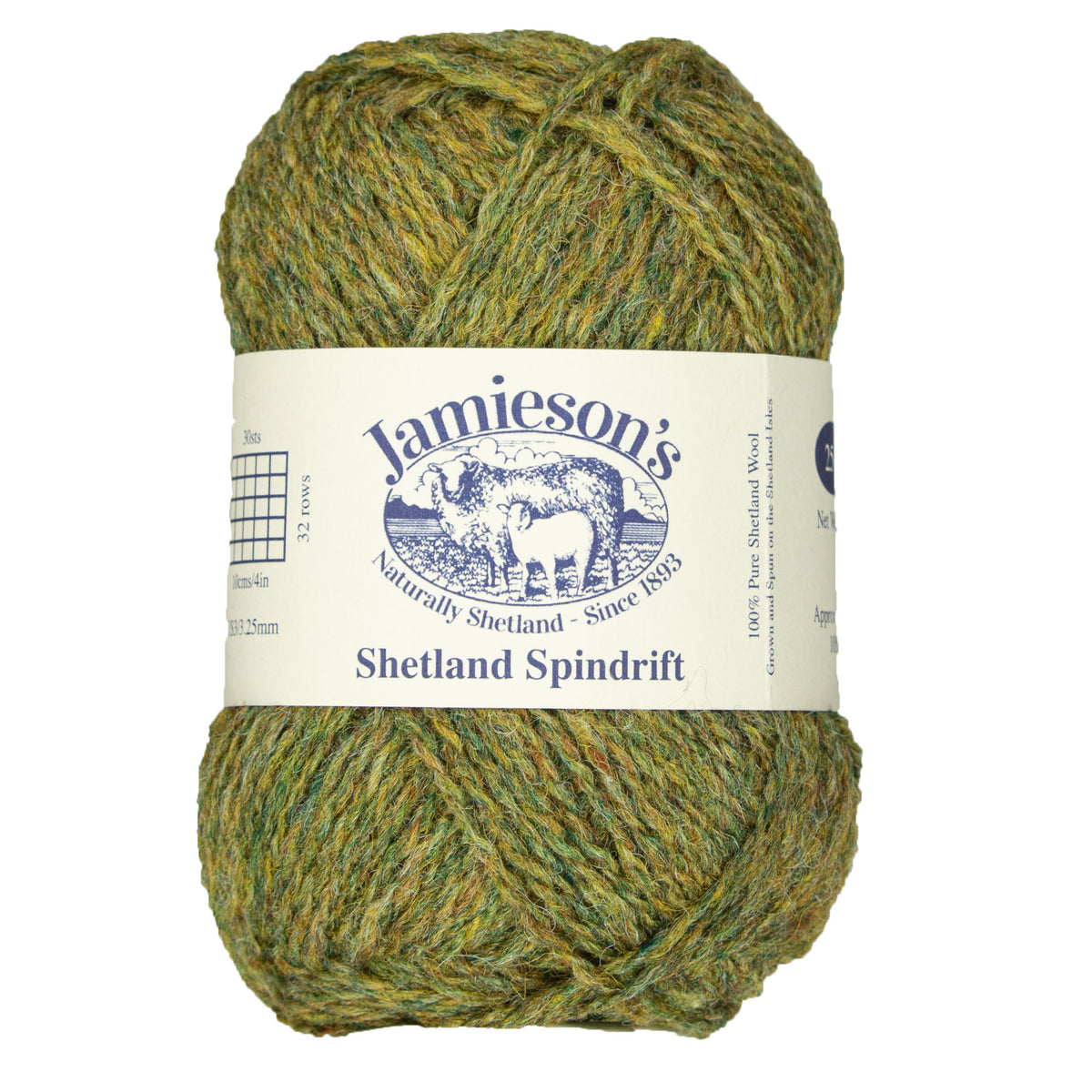 Jamieson's of Shetland Spindrift Yarn - 228 Olive Grove - Zoom Image
