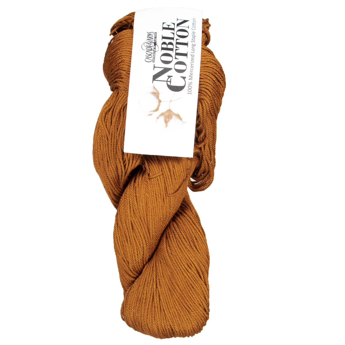 Cascade Yarns Noble Cotton Yarn - 12 Dark Caramel - Zoom Image
