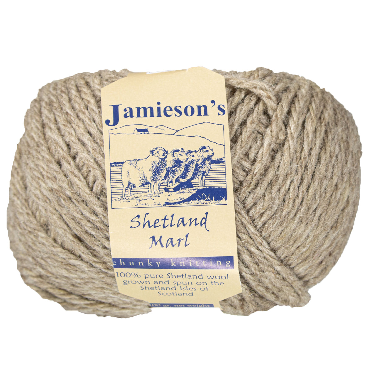 Jamieson's of Shetland Marl Chunky Yarn - 106 Mooskit - Zoom Image
