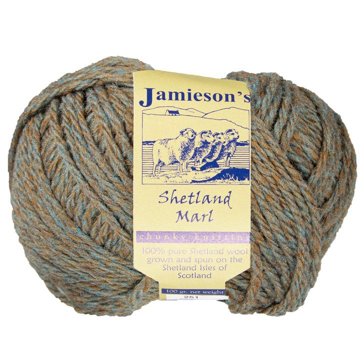 Jamieson's of Shetland Marl Chunky Yarn - 251 Topaz - Zoom Image