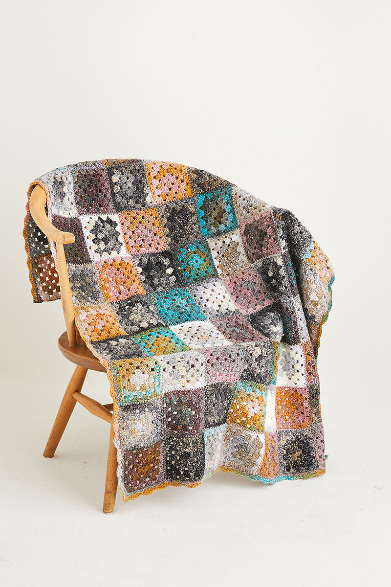 Sirdar Jewelspun Patterns - 10144 Granny Square Blanket - PDF Download - Extra Image
