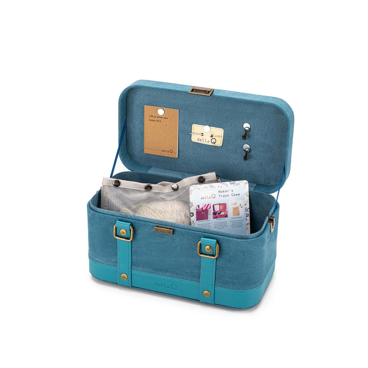 della Q Maker's Train Case - Teal - Extra Image