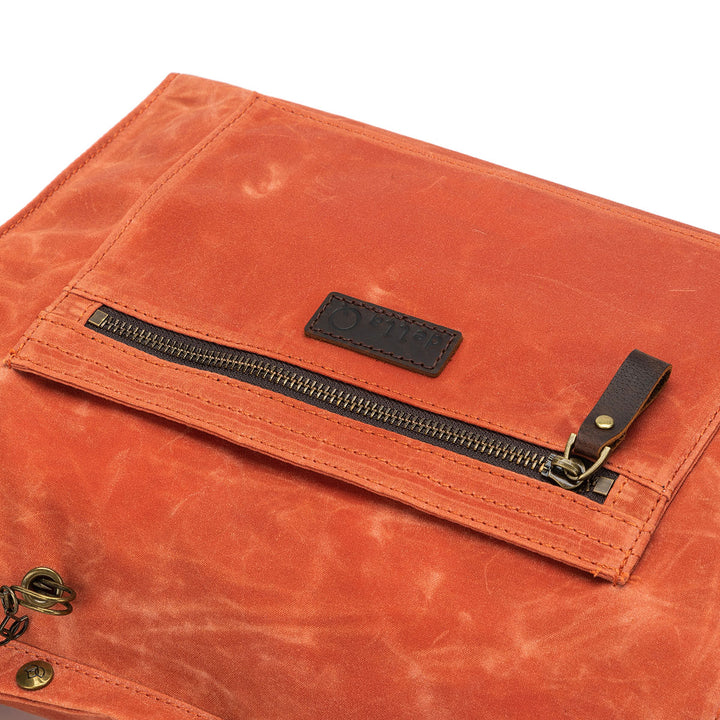 della Q Maker's Canvas Rucksack - Orange - Extra Image