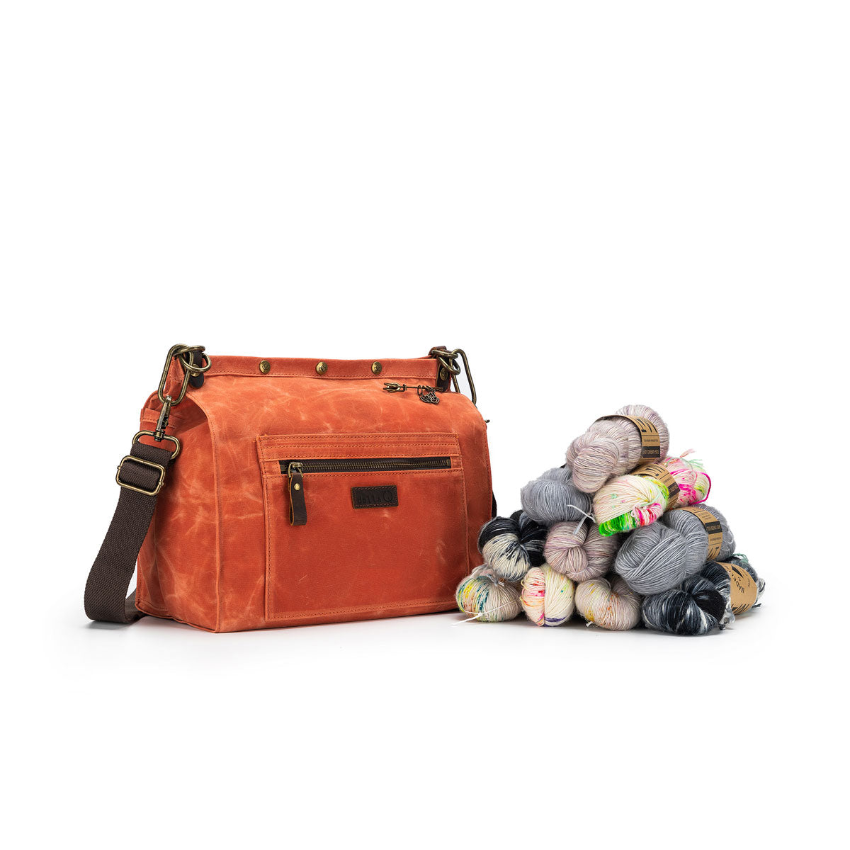 della Q Maker's Canvas Rucksack - Orange - Extra Image