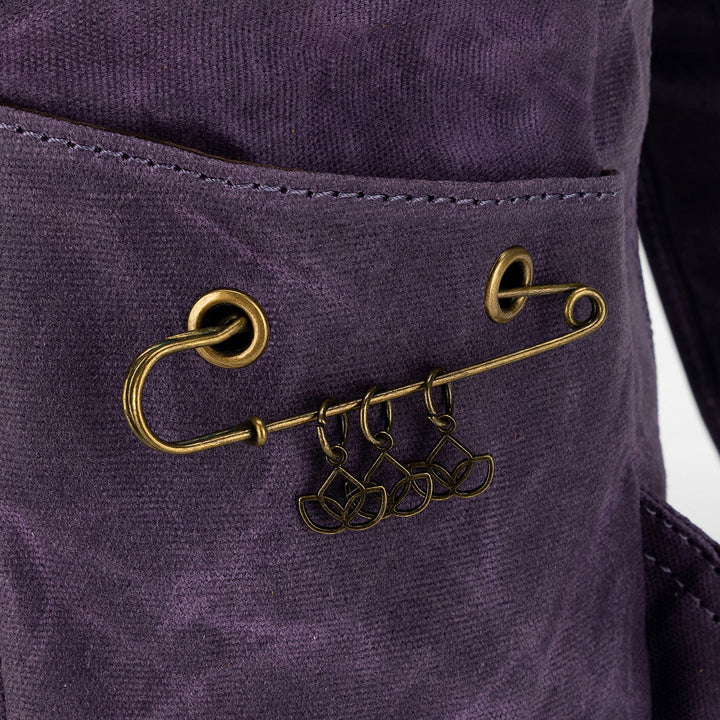 della Q Maker's Canvas Backpack - Purple - Extra Image