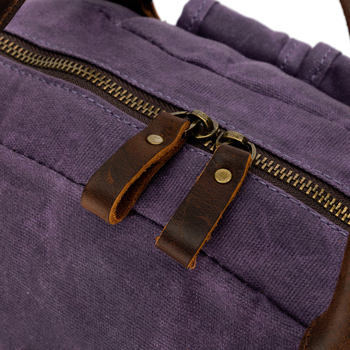 della Q Maker's Canvas Backpack - Purple - Extra Image
