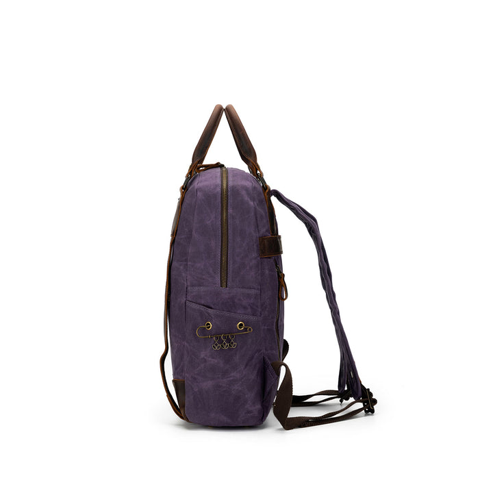 della Q Maker's Canvas Backpack - Purple - Extra Image
