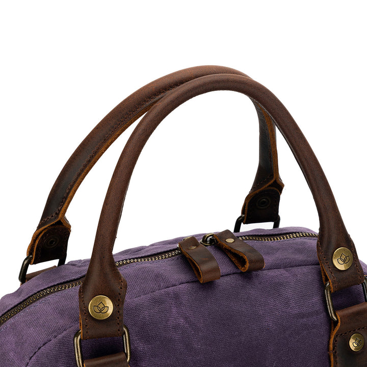 della Q Maker's Canvas Backpack - Purple - Extra Image