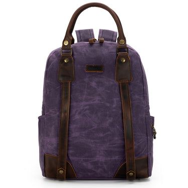 della Q Maker's Canvas Backpack - Purple - Zoom Image