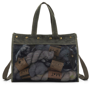 della Q Maker's Mesh Tote - Olive - Zoom Image