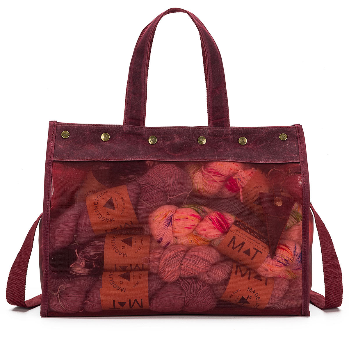 della Q Maker's Mesh Tote - Red - Extra Image
