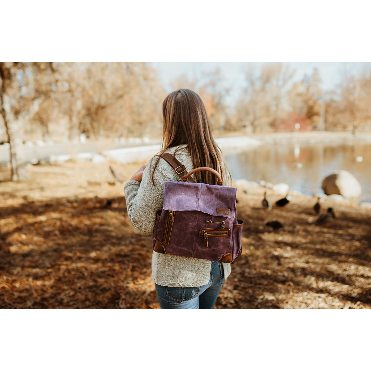 della Q Maker's Midi Backpack - Purple - Extra Image