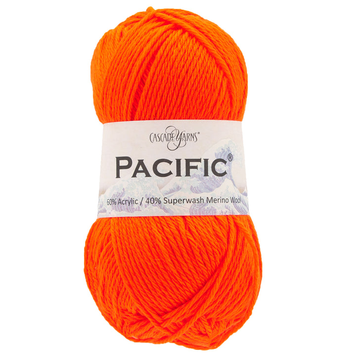Cascade Yarns Pacific Yarn - 197 Neon Orange - Zoom Image