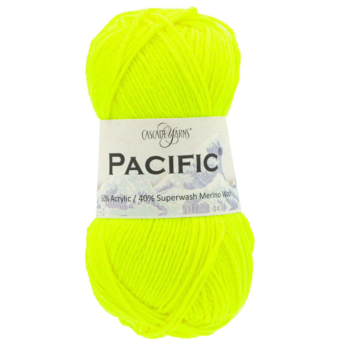 Cascade Yarns Pacific Yarn - 198 Neon Yellow - Zoom Image
