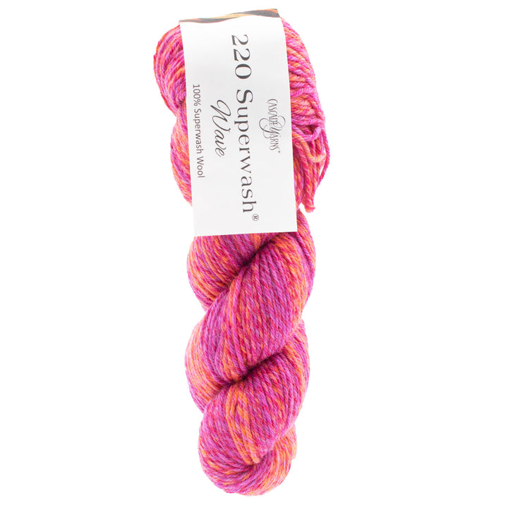 Cascade Yarns 220 Superwash Wave Yarn - 126 Wildberry Sorbet - Extra Image
