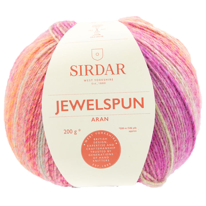 Sirdar Jewelspun Yarn - 848 Glowing Garnet - Extra Image
